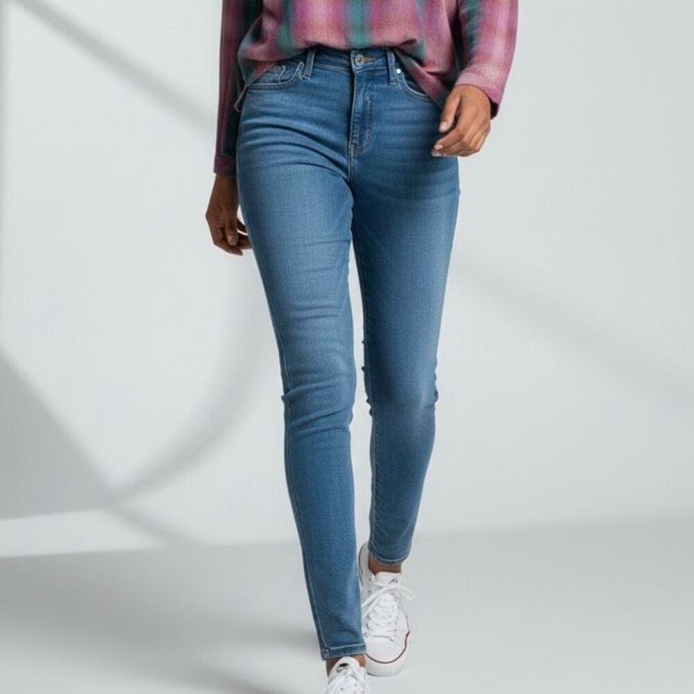 Levi's 721 28 High Rise Skinny Blue Jeans Denim Pants Boho Hippie Mountain Chic